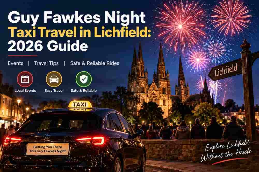 Guy Fawkes Night Taxi Travel in Lichfield: 2026 Guide