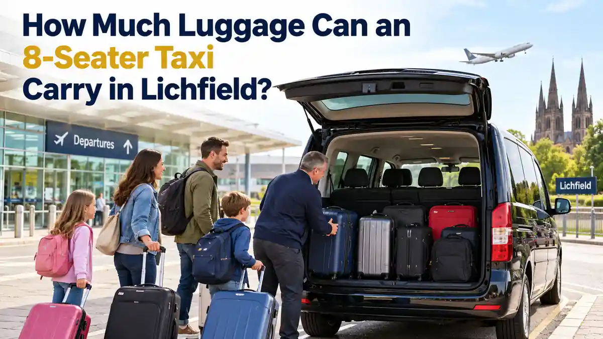 How Much Luggage Can an 8-Seater Taxi Carry in Lichfield?